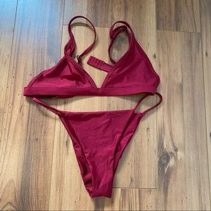 Lahana Swim Burgundy Bikini - Medium
